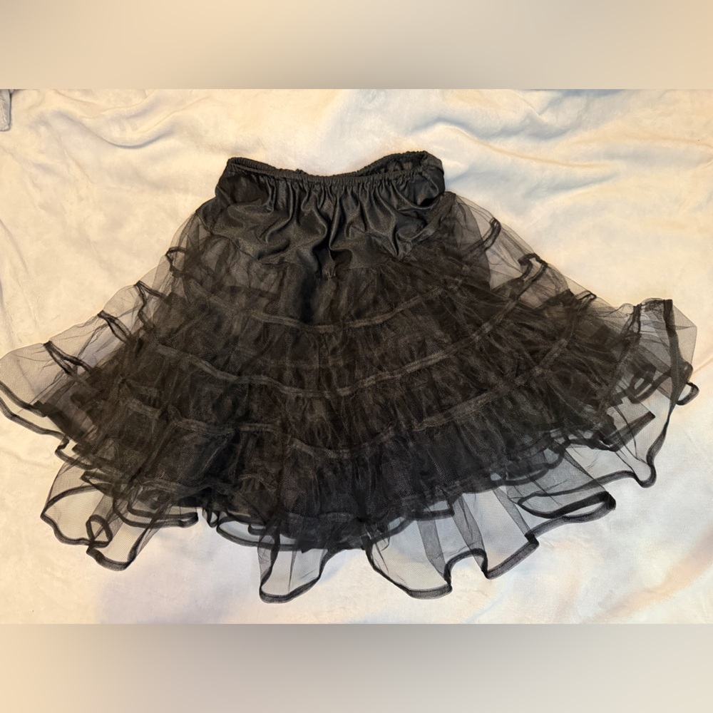 Elegant Black Tulle Petticoat